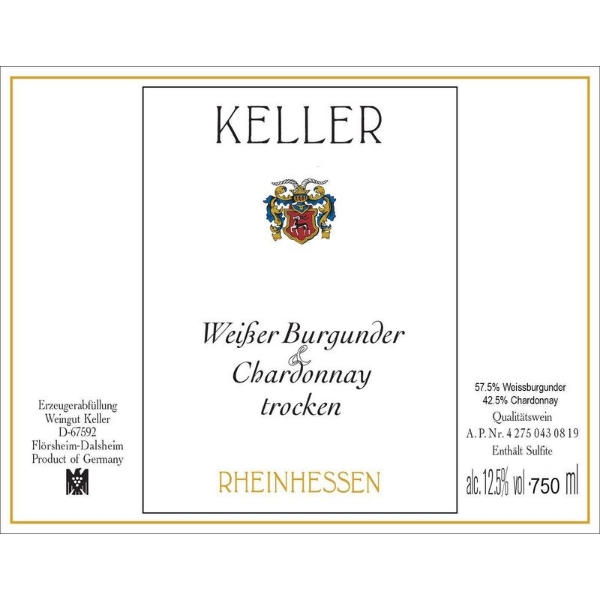 Picture of 2022 Keller -  Weisserburgunder-Chardonnay MAGNUM