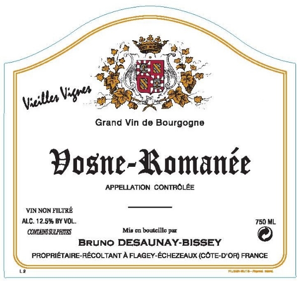 Bruno Desaunay-Bissey Vosne Romanee label