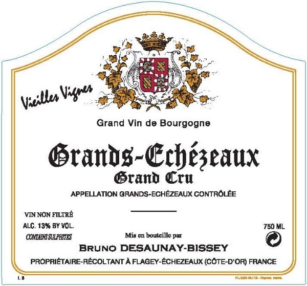 Bruno Desaunay-Bissey Grands Echezeaux label