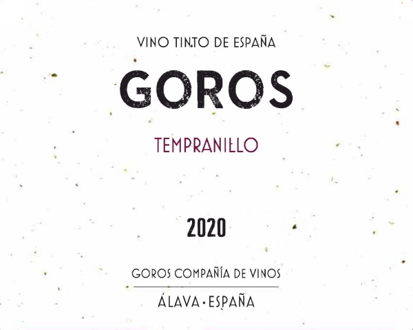 Goros Tempranillo label