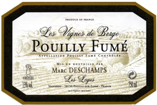 Picture of 2021 Marc Deschamps - Pouilly Fume Vignes de Berge