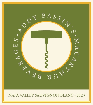 Addy Bassin's Sauvignon Blanc label