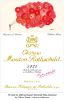 The label for Château Mouton Rothschild 2021, illustrated by Chiharu Shiota – Universe of Mouton