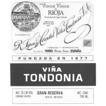 Picture of 1980 Lopez de Heredia  Vina Tondonia Gran Reserva