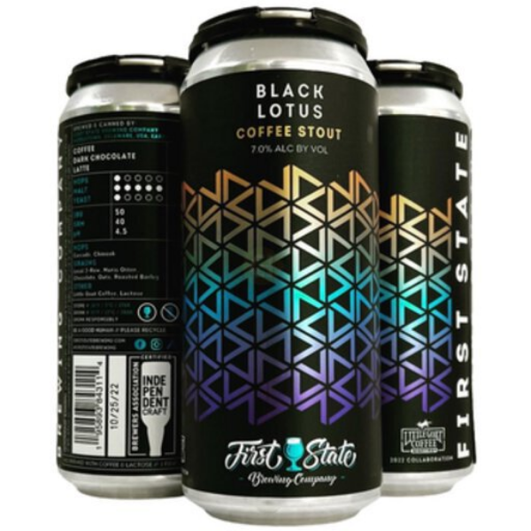 Picture of First State Brewing - Black Lotus Coffee Stout 4pk