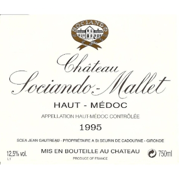 Picture of 1995 Chateau Sociando Mallet Medoc
