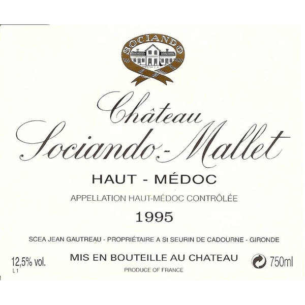 Picture of 1995 Chateau Sociando Mallet Medoc