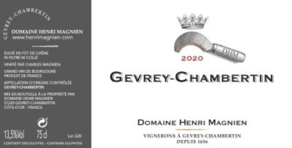Picture of 2020 Henri Magnien - Gevrey Chambertin