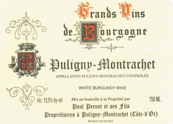 Paul Pernot Puligny-Montrachet label