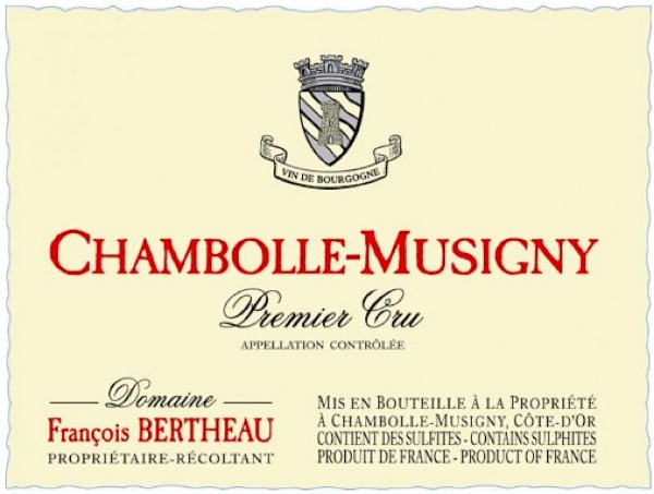 Francois Bertheau Chambolle-Musigny 1er Cru label