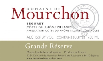 Picture of 2020 Domaine de Mourchon - Cotes du Rhone Seguret Grande Reserve