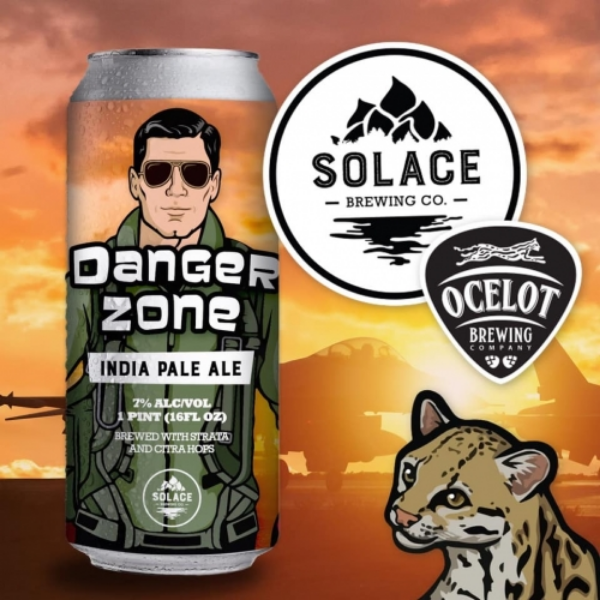 Picture of Solace Brewing Ocelot Brewing- Danger Zone IPA 4pk