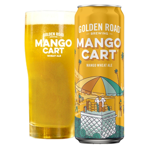 Golden Road Brewing Mango Cart Wheat Ale can