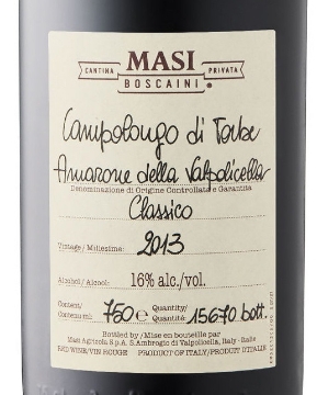 Picture of 2013 Masi - Amarone della Valpolicella DOCG Classico Campolongo Torbe