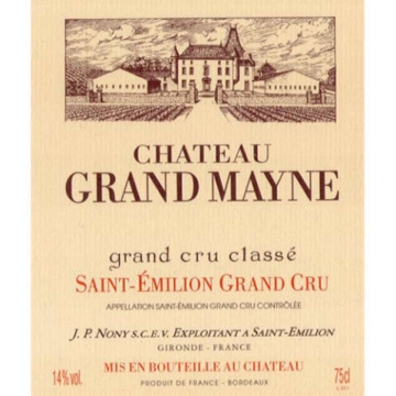 Picture of 2023 Chateau Grand Mayne - St. Emilion (Bordeaux Future ETA 2026)