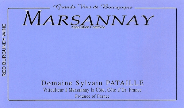 Sylvain Pataille Marsannay label
