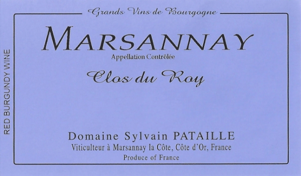Sylvain Pataille Marsannay Clos du Roy label