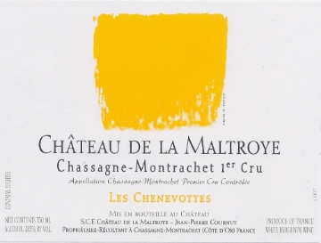 Chateau de la Maltroye Chassagne Montrachet Les Chenevottes label