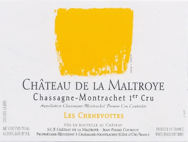 Chateau de la Maltroye Chassagne Montrachet Les Chenevottes label