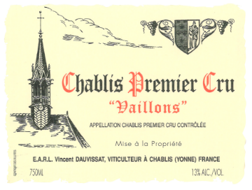 Picture of 2022 Vincent Dauvissat Chablis Vaillons (PRE ARRIVAL)