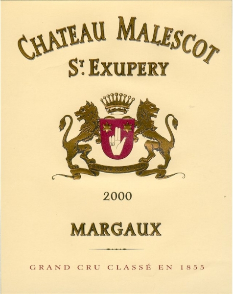 Chateau Malescot St. Exupery label