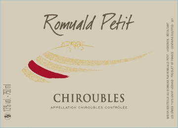 Romuald Petit Chiroubles label