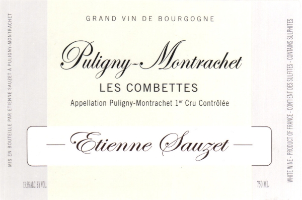 Etienne Sauzet Puligny-Montrachet Les Combettes label