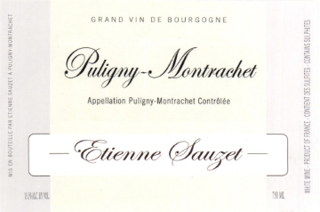 Etienne Sauzet Puligny-Montrachet label