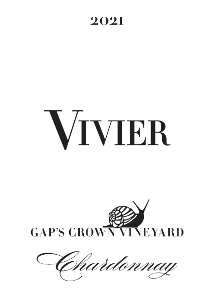 Vivier Gap's Crown Vineyard Chardonnay label