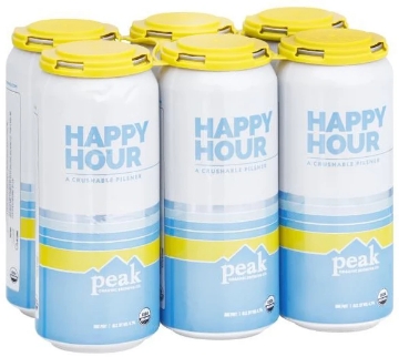 Peak Organic - Happy Hour Crushable Pilsner 6pk