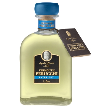 Vermouth Perucchi Extra Dry bottle