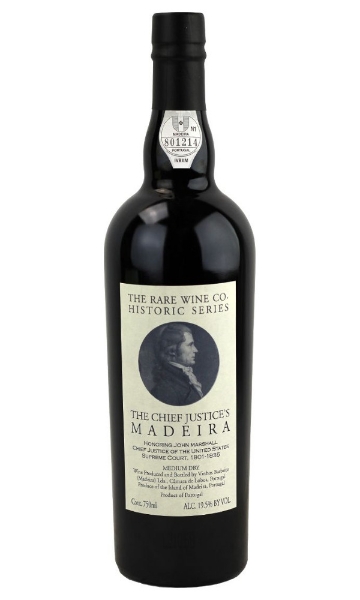 The Rare Wine Co. Chief Justice's Madeira bottle