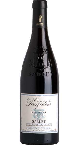 Picture of 2020 Domaine des Pasquiers - Cotes du Rhone Villages Sablet Cuvee Prestige