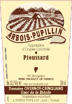 Overnoy-Crinquand Ploussard label