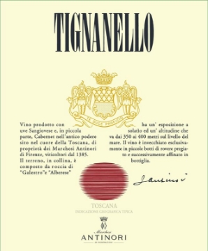 Picture of 2021 Antinori, Piero - Toscana Rosso IGT Tignanello Super Tuscan