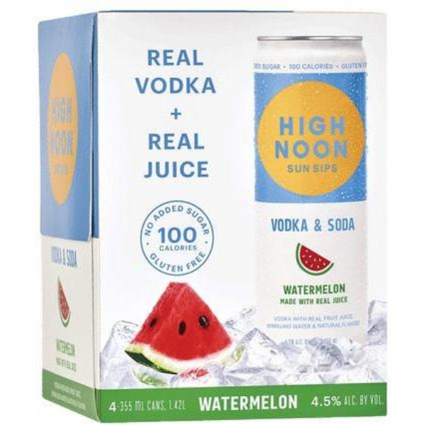 Picture of High Noon Sun Sips - Watermelon Hard Seltzer 4pk