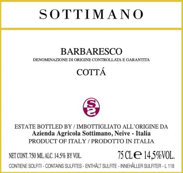 Picture of 2021 Sottimano - Barbaresco DOCG Cotta