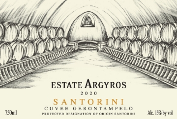 Estate Argyros Assyrtiko Cuvee Gerontampelo label