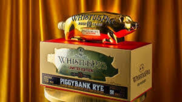 Picture of WhistlePig 10 yr PiggyBank Rye Gold Limited Edition Whiskey 1L