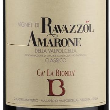 Picture of 2013 Ca La Bionda - Amarone della Valpolicella Classico Riserva Vigneti di Ravazzol (750ml)