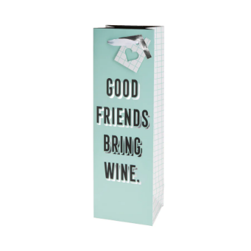 Gift Bag - Good friends bring wine