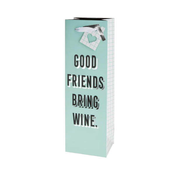 Gift Bag - Good friends bring wine