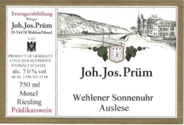 Picture of 2023 Prum, JJ - Wehlener Sonnenuhr Gold Cap Auslese