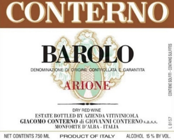 Picture of 2020 Conterno, Giacomo - Barolo Arione