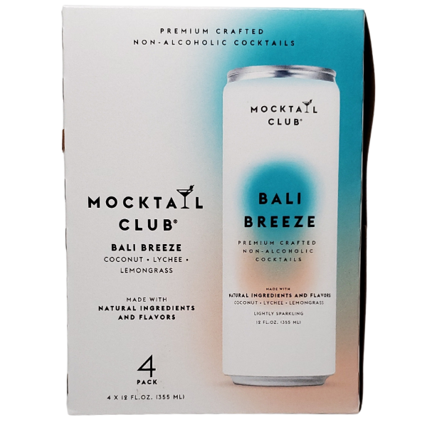 Mocktail Club Bali Breeze Non-Alcoholic Cocktail 4pk
