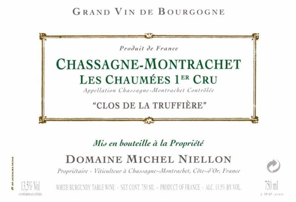 Picture of 2023 Michel Niellon - Chassagne Montrachet Chaumees Clos de la Truffiere (PRE ARRIVAL)