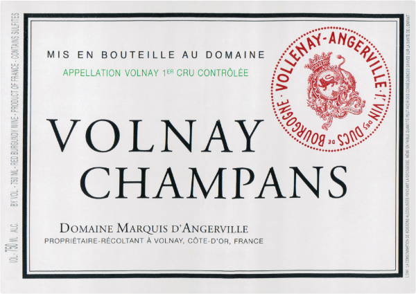 Picture of 2022 Marquis d'Angerville Volnay Champans (PRE ARRIVAL)