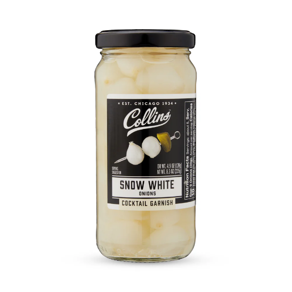 Collins Snow white gourmet cocktail onions 5oz jar