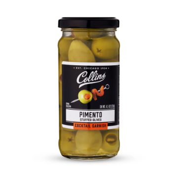 Collins Pimento gourmet olives 4.5oz jar