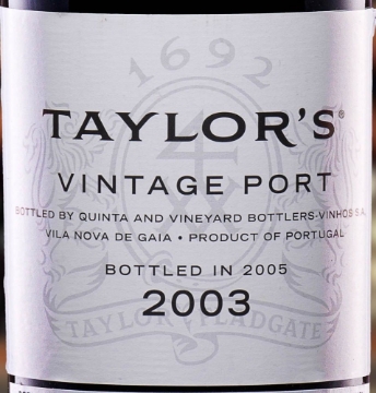 Picture of 2003 Taylor Fladgate  Vintage Port (750ml)